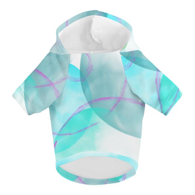 Preview: Hunde-Hoodie, Hundemotiv Kalli– bunte Popart, gemütlich, waschbar, Polyester